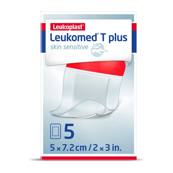 Leukomed® T plus skin sensitive 1×5 ks, filmové krytie s vankúšikom