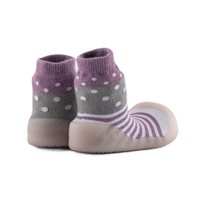 Chameleon ponožkotopánky Chameleon Lilac Polka veľ. 125