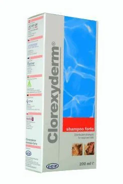 CLOREXYDERM FORTE šampón (PES, mačka) A.U.V. 1×200ml, šampón pre psy a mačky