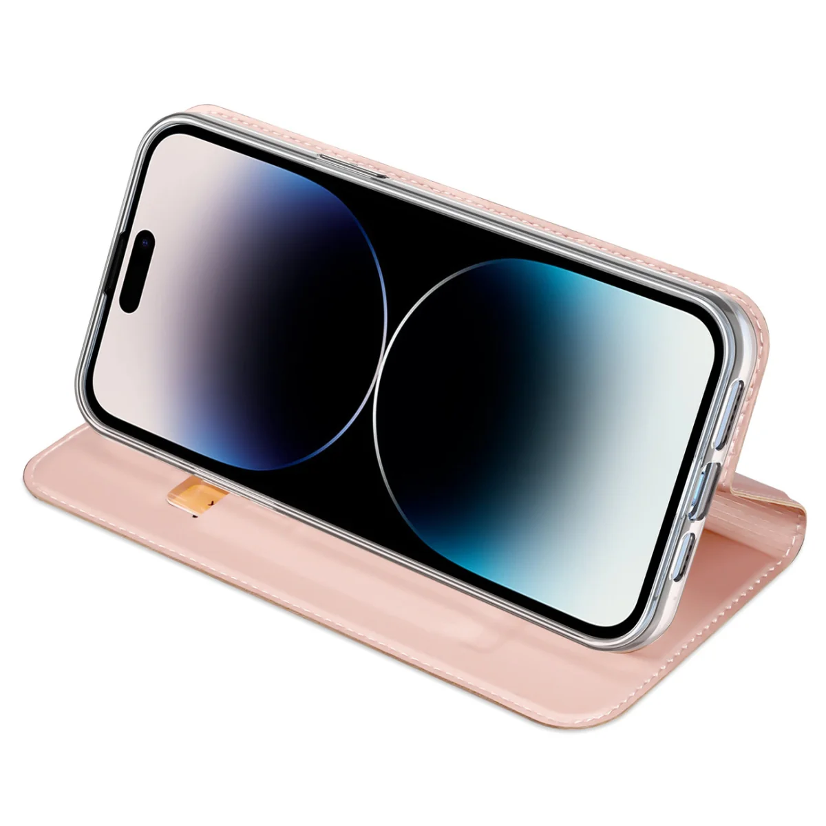 Dux Ducis Skin Pro knižkové puzdro na iPhone 15 Pro Max, ružové