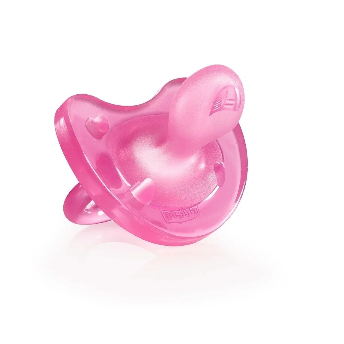 Chicco Physio Soft aktívny ortodonický cumlík, 12m +, ružový