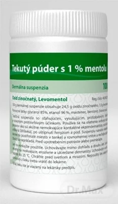 Tekutý púder s 1 % mentolu 1×100 g, tekutý púder