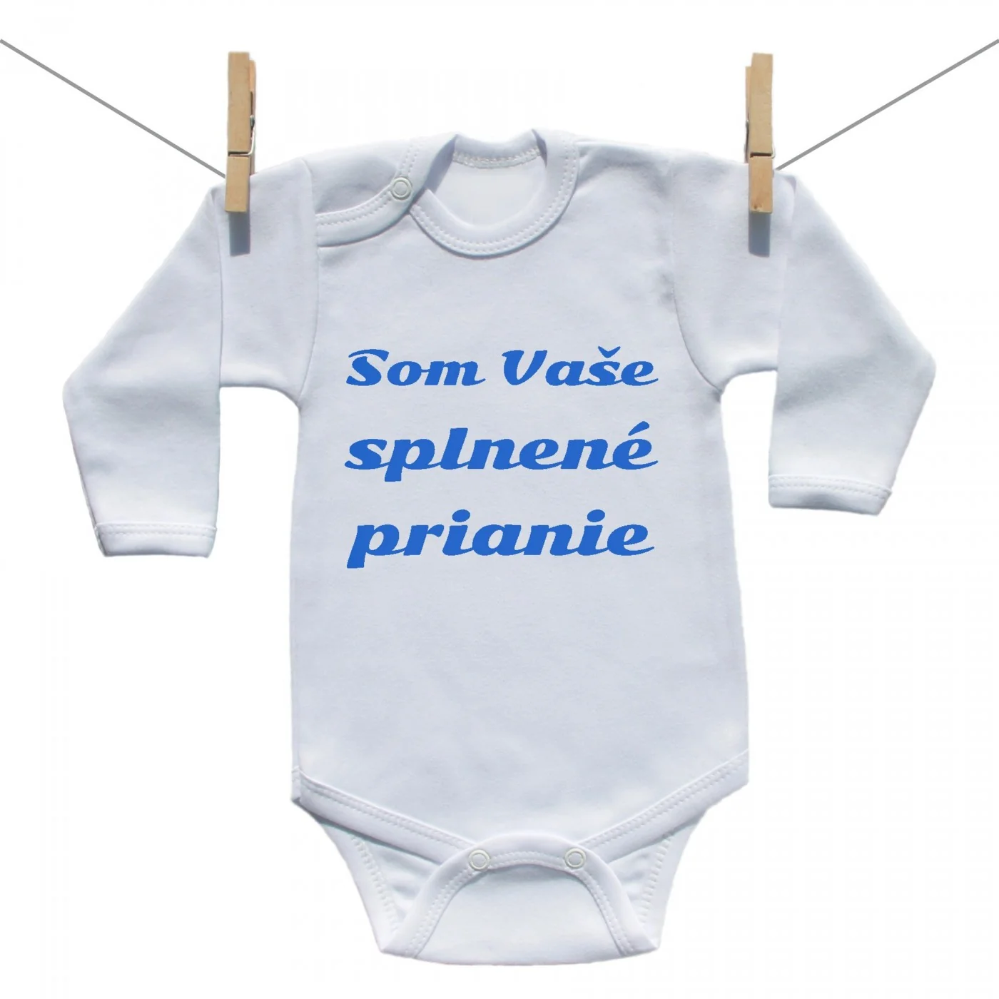 Boodyy Body s dlhým rukávom Splnené prianie Modrá Veľkosť: 80