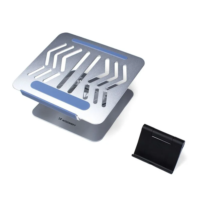 MG Laptop Stand V2 stojan na notebook + stojan na mobil, strieborný 