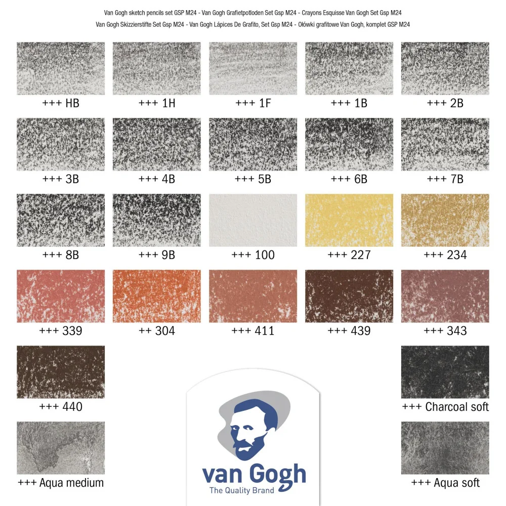 Van Gogh skicovacie farbičky 24 ks-Van Gogh