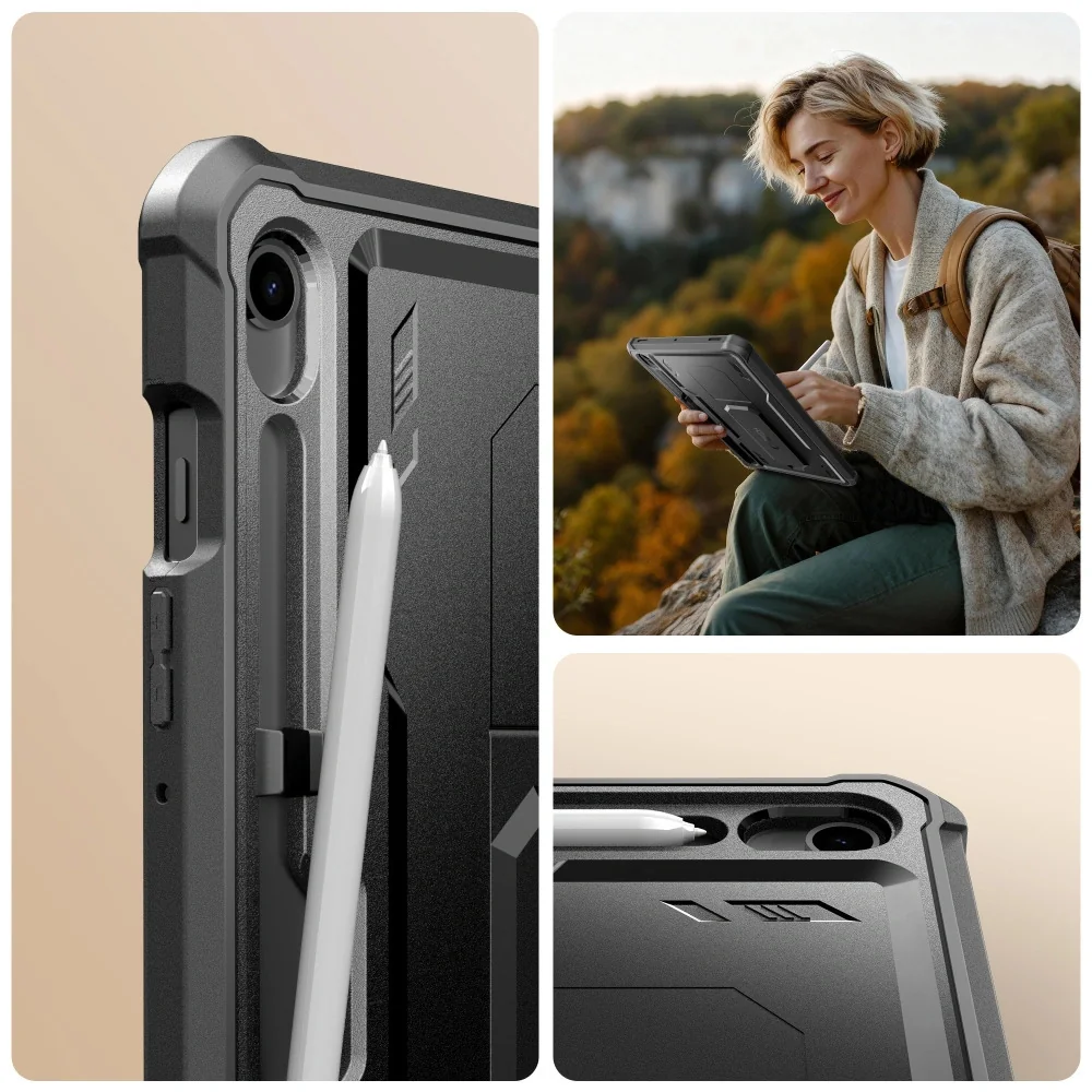 Tech-Protect Kevlar kryt na Samsung Galaxy Tab S9 11'' / S10 FE / S10 Lite 10.9'', čierne Lite 10.9'', čierne