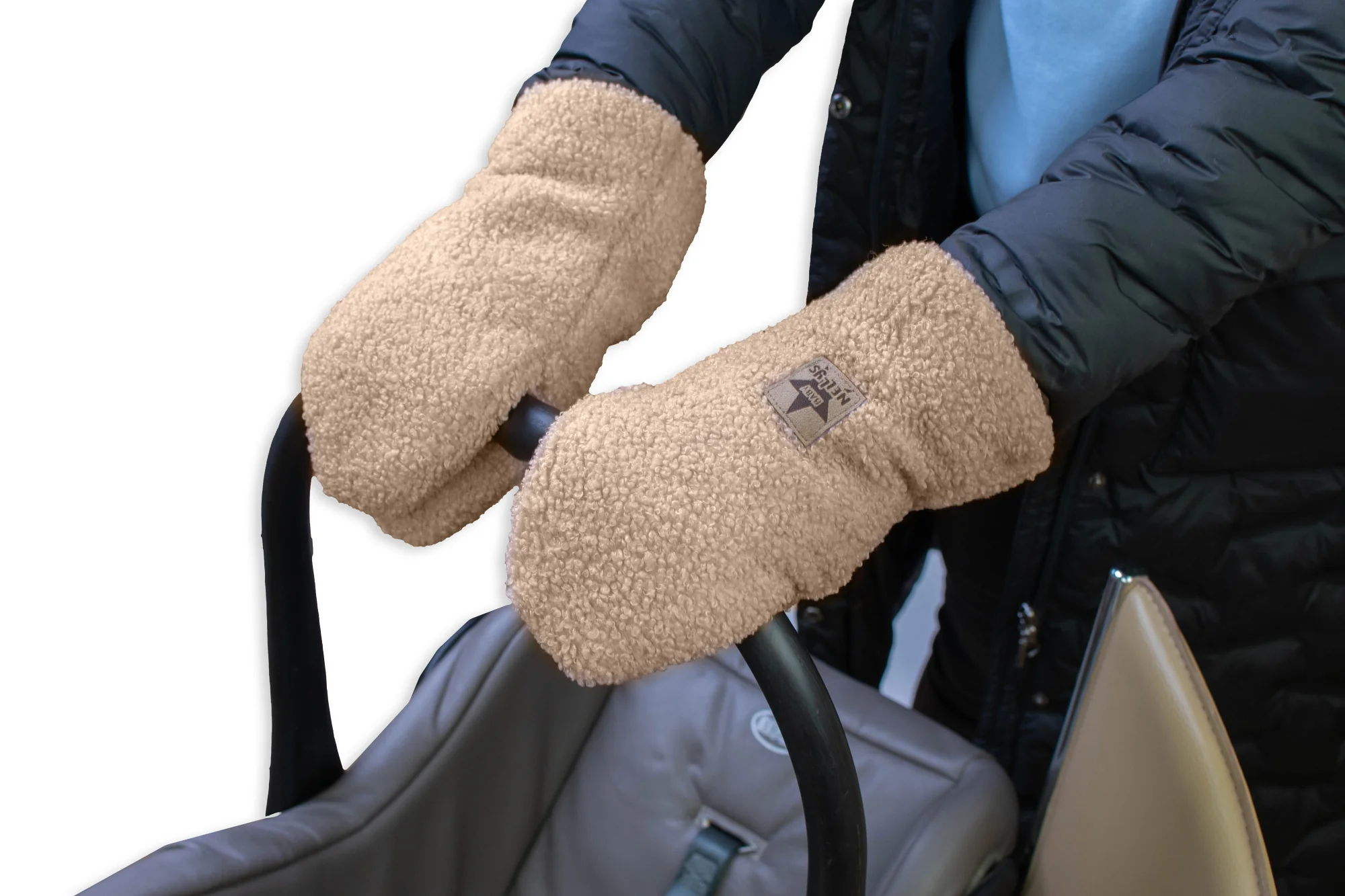 Rukávnik ku kočíku Baránok exclusiv, bežový
