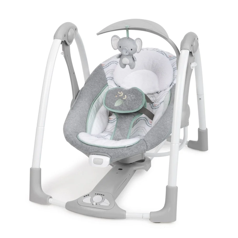 Hojdačka konvertibilná s adaptérom vibrujúca s melódiou Swell™ 2v1, 0m+ do 9 kg