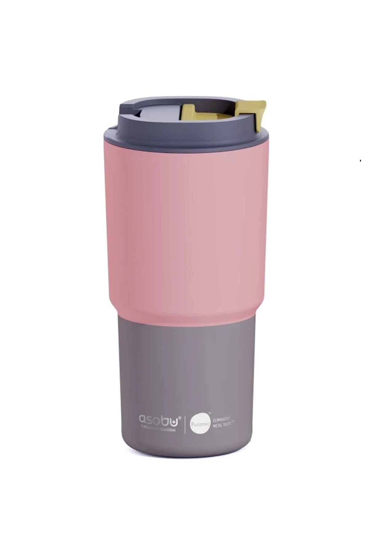 PICK ME UP cestovný termohrnček PASTEL PEACH/ORANGE 650ml Cestovný termohrnček