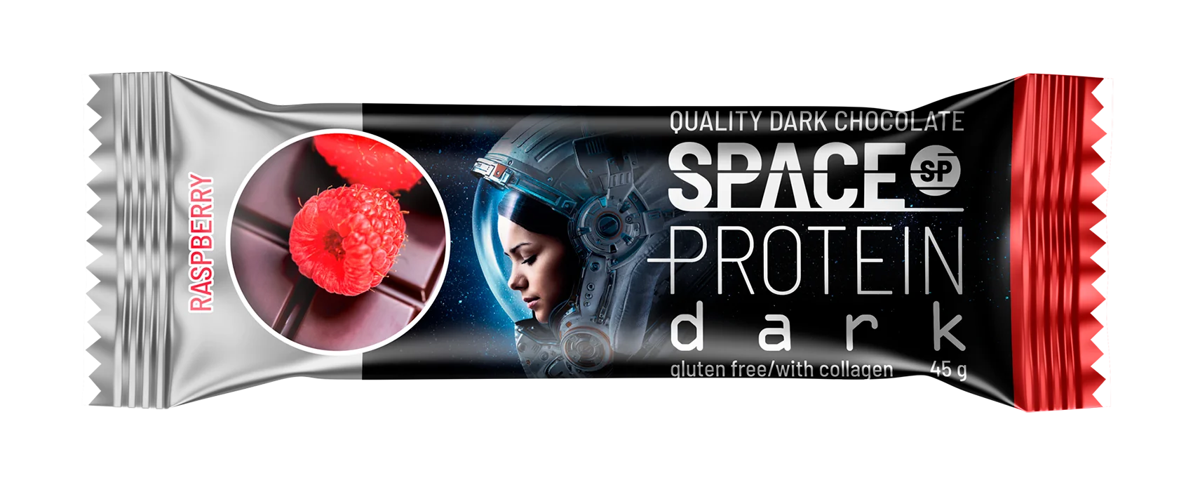 SPACE PROTEIN DARK raspberry 45 g