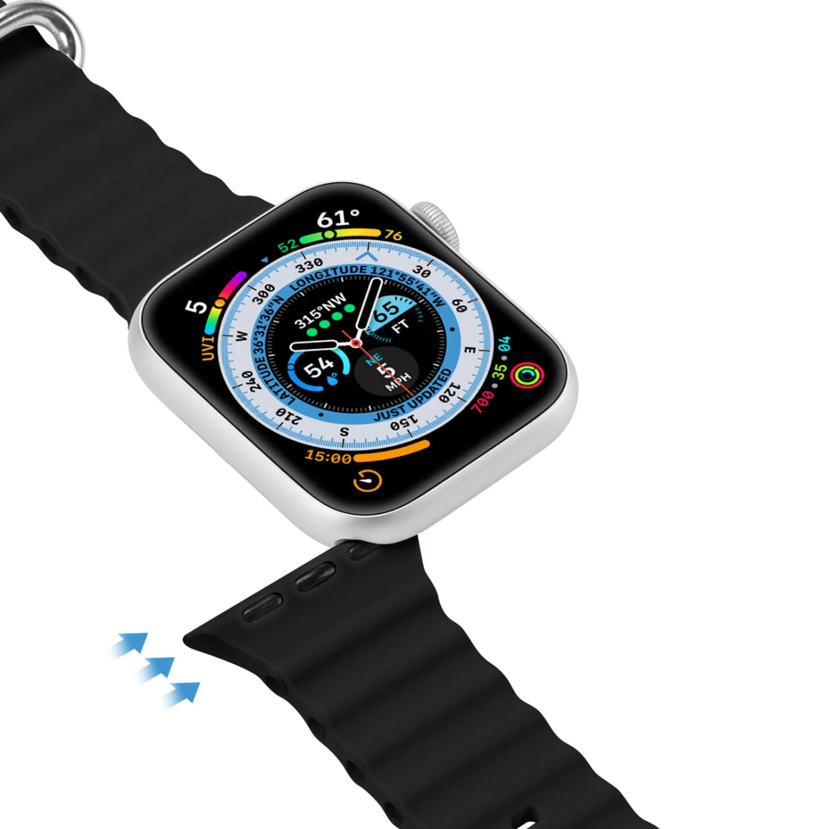 Dux Ducis Strap remienok na Apple Watch 42/44/45mm black