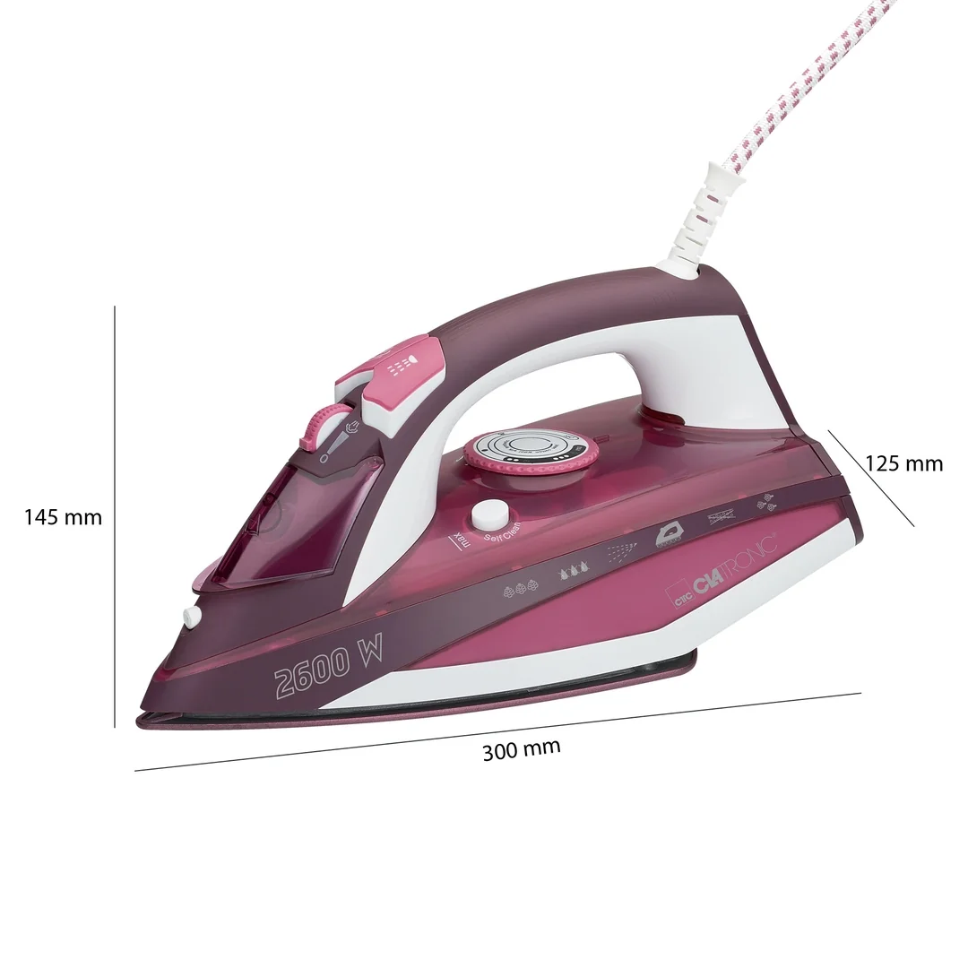Clatronic DB 3705 naparovacia žehlička, keramická plocha, 2800 W