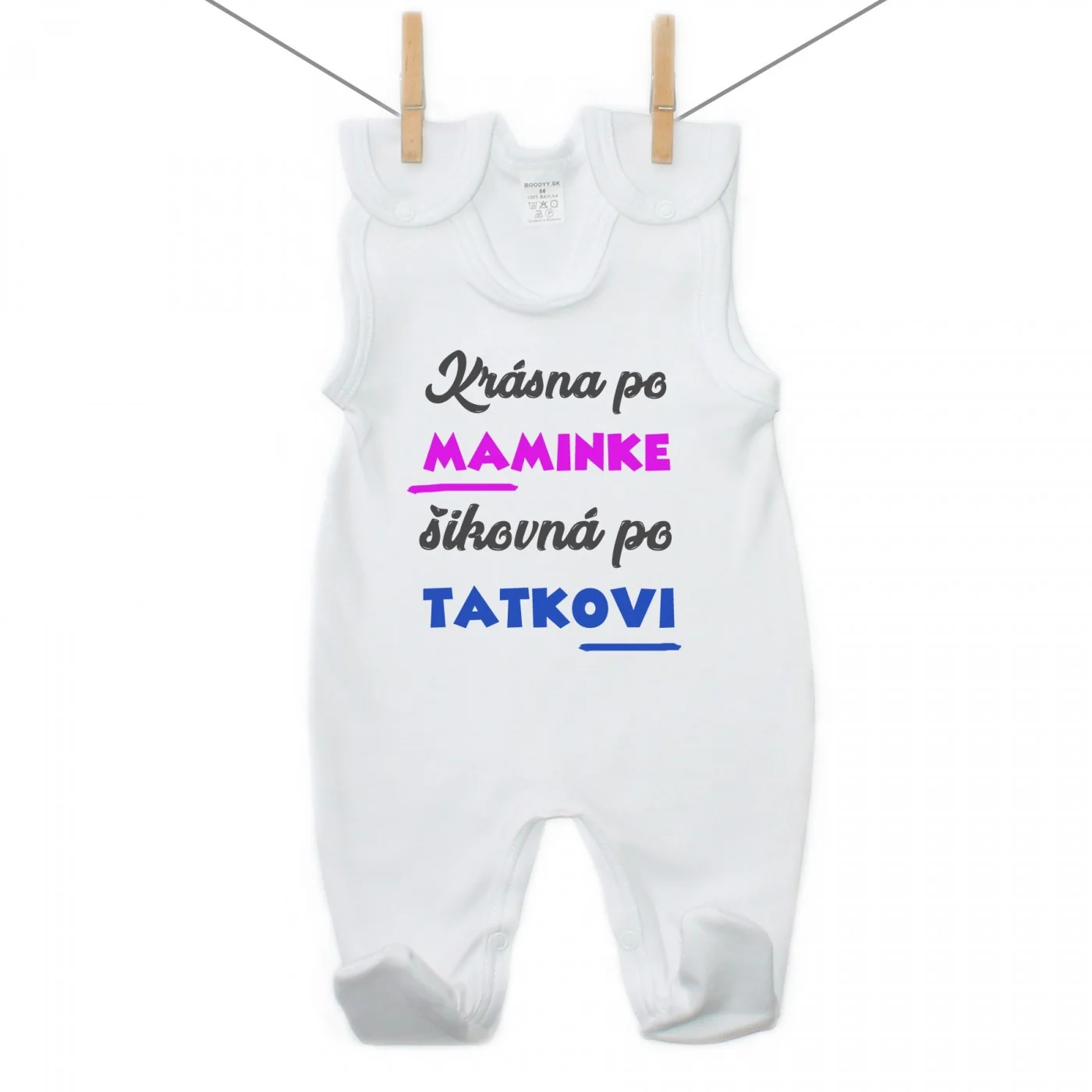 Boodyy Dupačky Krásna po maminke, šikovná po tatkovi Veľkosť: 50
