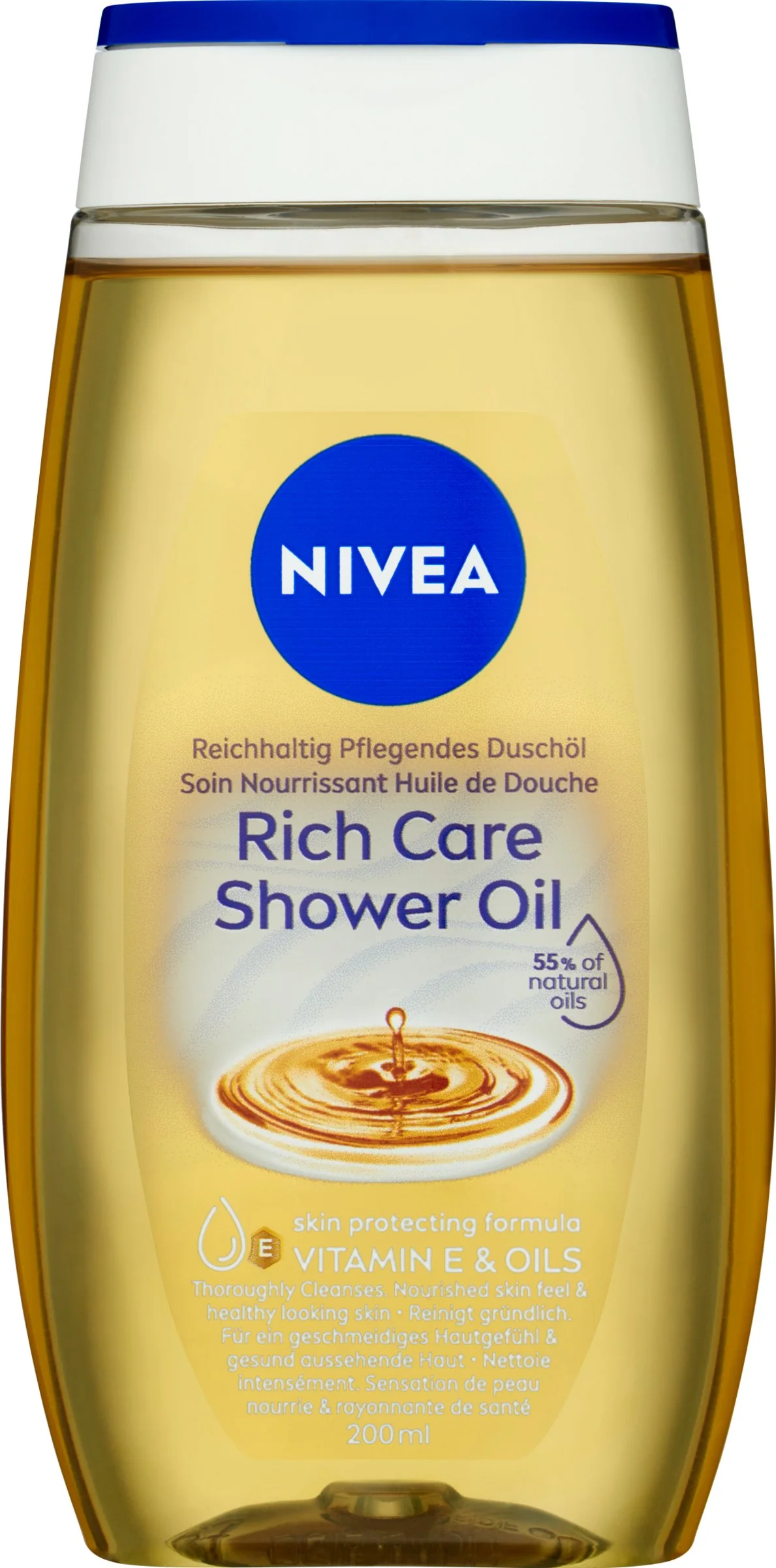NIVEA Ošetrujúci sprchový gél olej Natural 200 ml