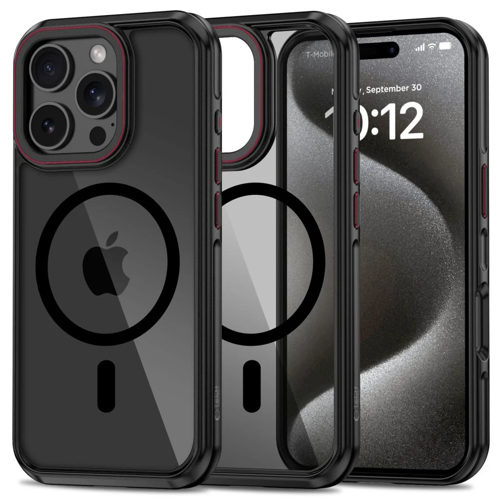 Tech-Protect Hybrid MagSafe kryt na iPhone 16 Pro Max, čierny