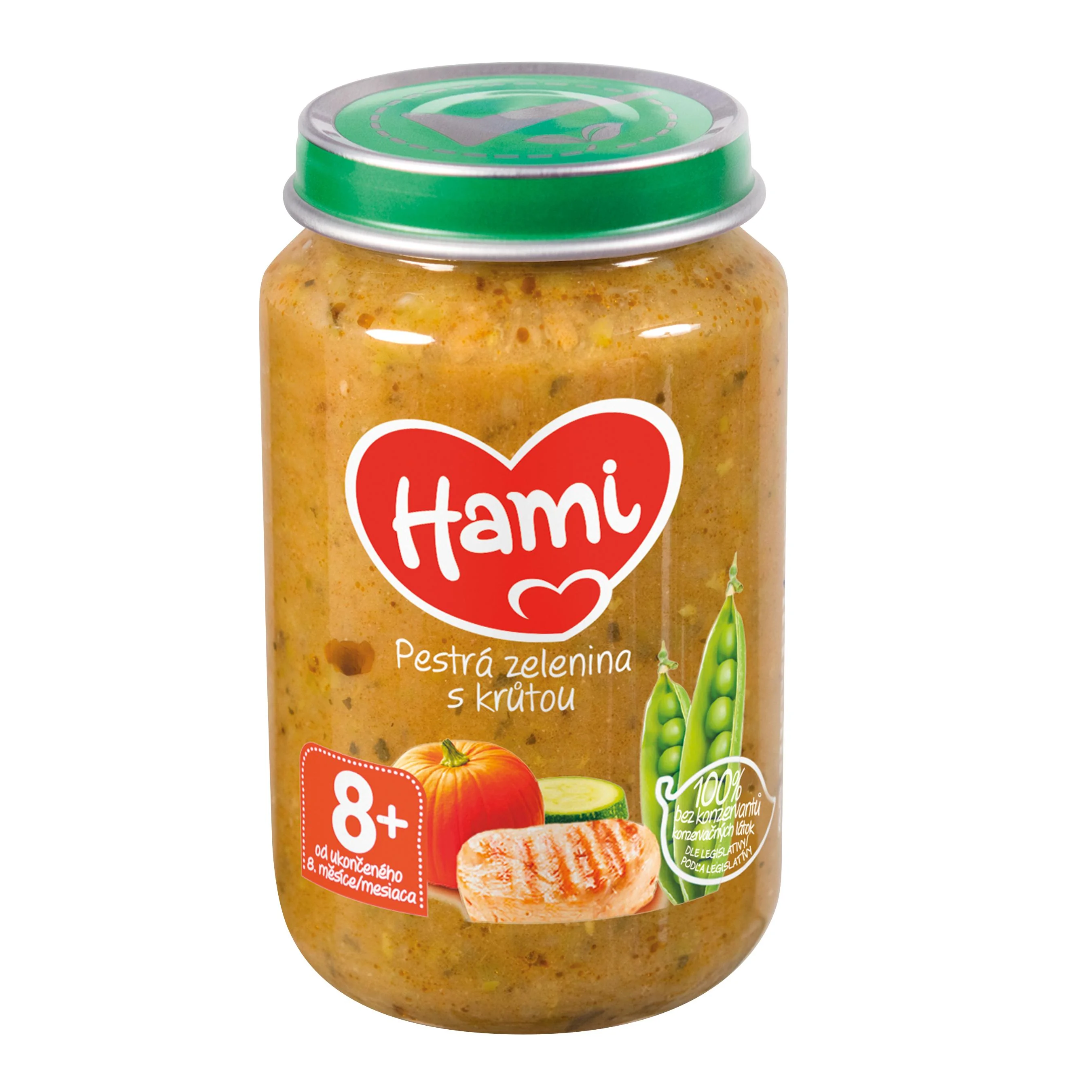 HAMI Mäsozeleninový príkrm Pestrá zelenina s morkou 200 g