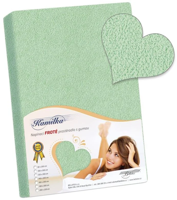 Froté prestieradlo 100x200 052 sv. zelená K9 1×1 ks, posteľná plachta