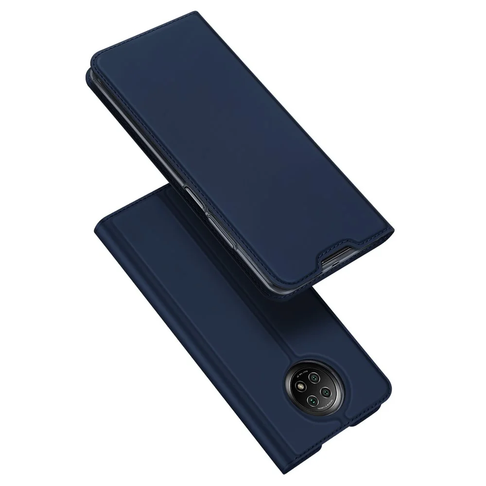 DUX DUCIS Skin Pro knižkové kožené puzdro na Xiaomi Redmi Note 9T 5G modré