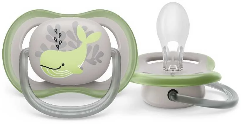 Philips AVENT Cumlík Ultra air obrázok 6-18m veľryba 1ks 1×1 ks, cumlík