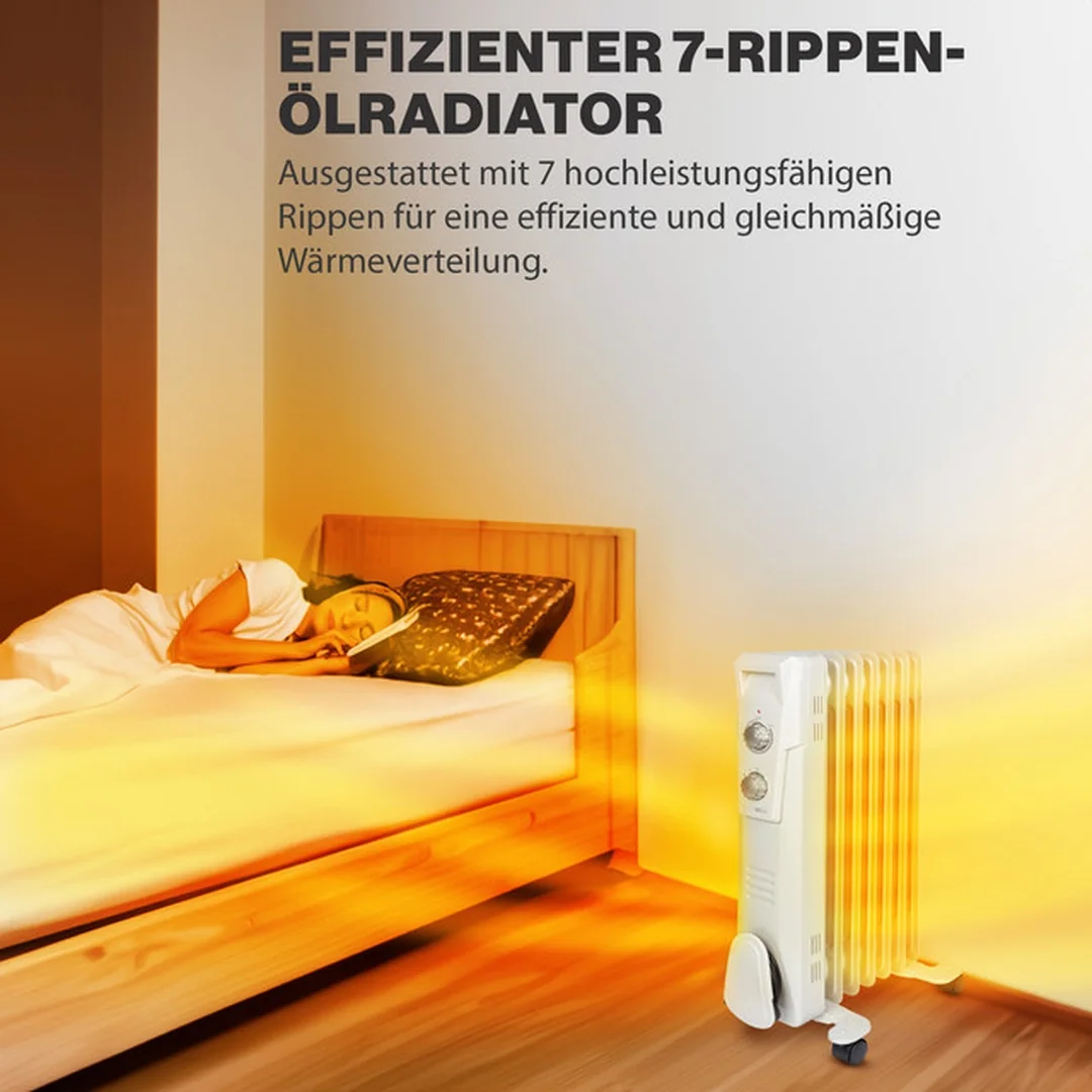 Clatronic RA 3735 olejový radiátor 7 rebier 1500 W
