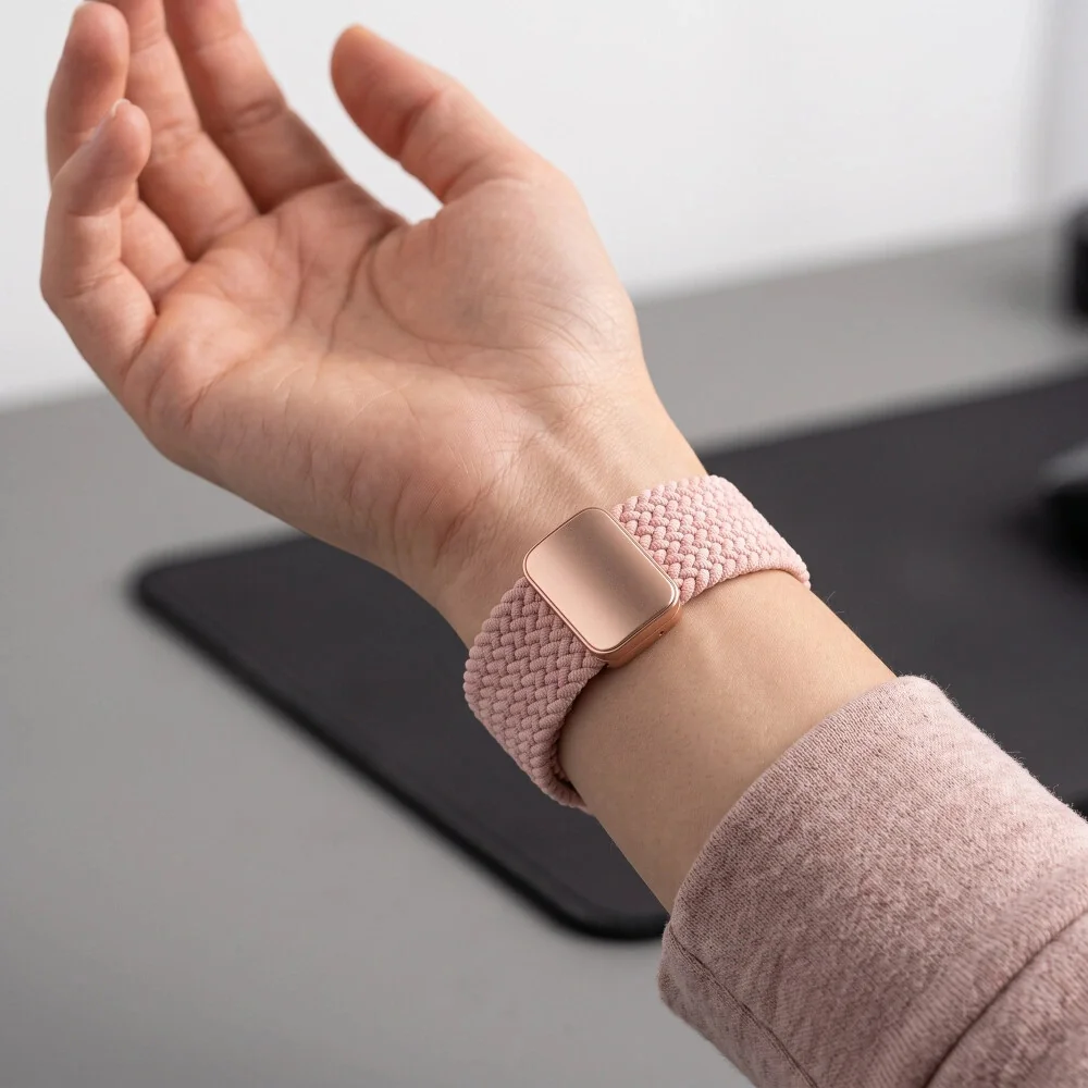 Tech-Protect Nylon Mag remienok na Samsung Galaxy Watch 8 / 9 / Classic (40 / 44 / 46mm), dusty rose
