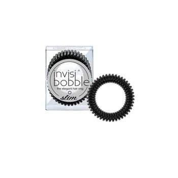 invisibobble® SLIM True Black 1×3 ks, špirálové gumičky do vlasov