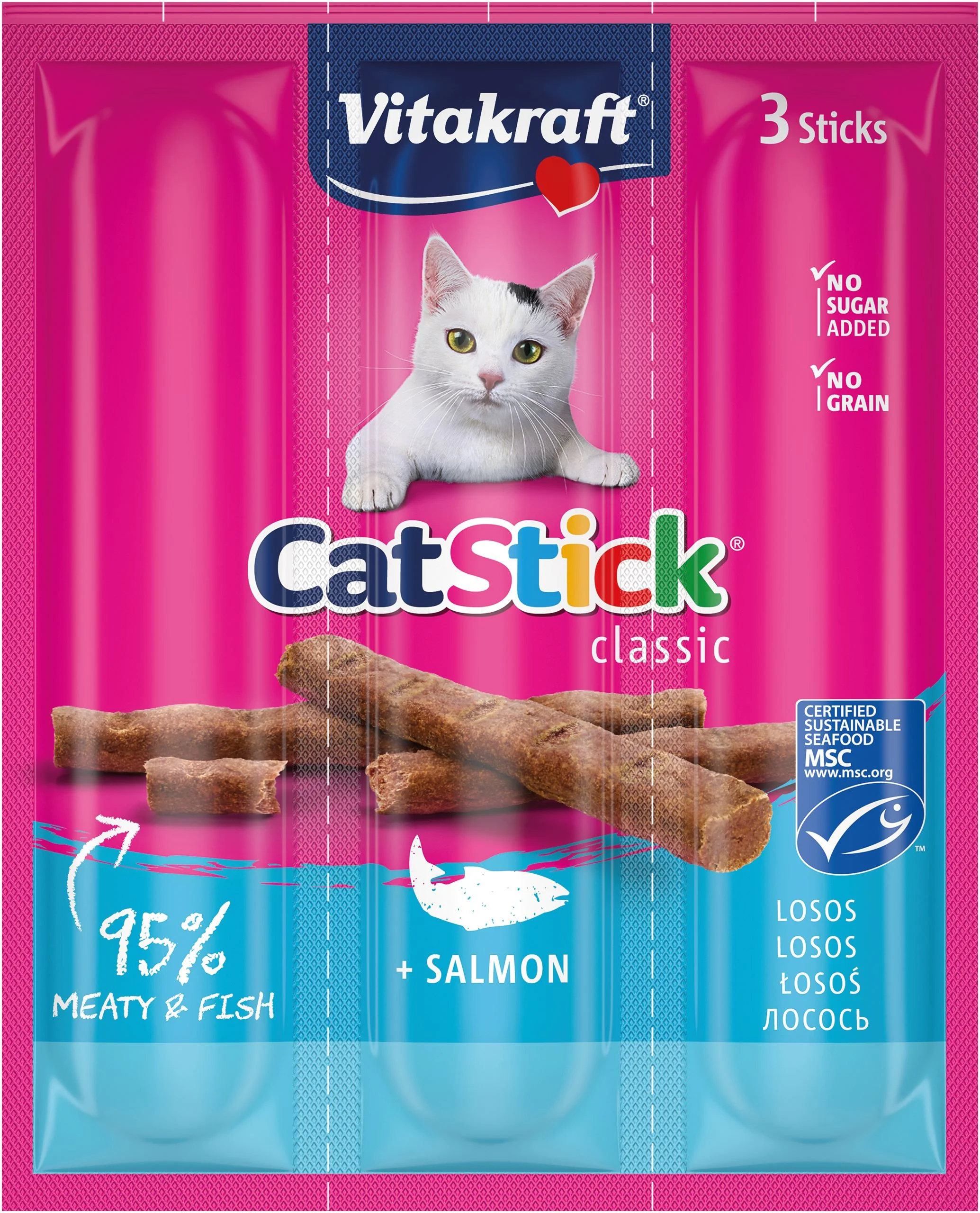 Vitakraft Cat Stick losos 3×6 g