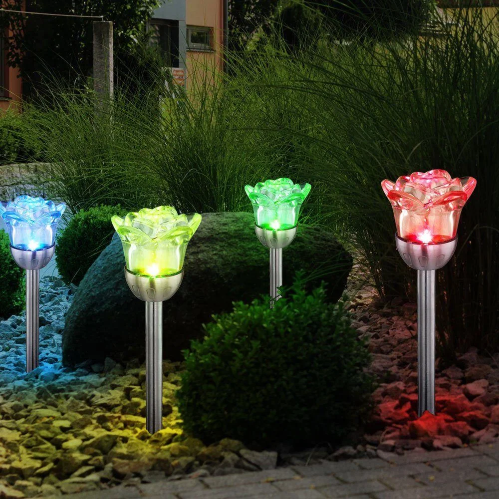 Modee solárne svietidlo GS015 zapichovacie 37cm 1ks RGB