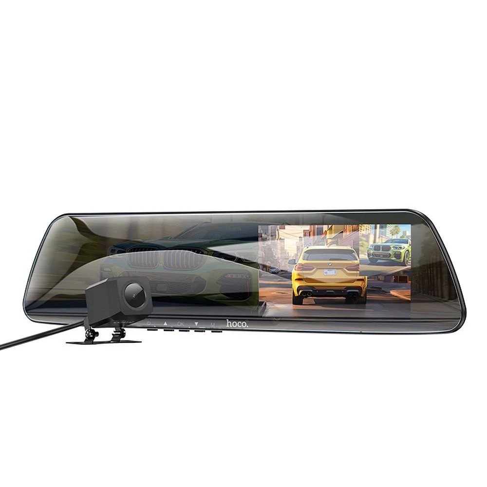 Autokamera na spätné zrkadlo s 4,5" displejom, čierna