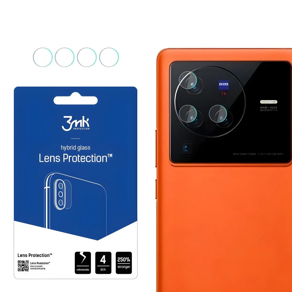 Sklo na kameru 3mk pre Vivo X80 Pro