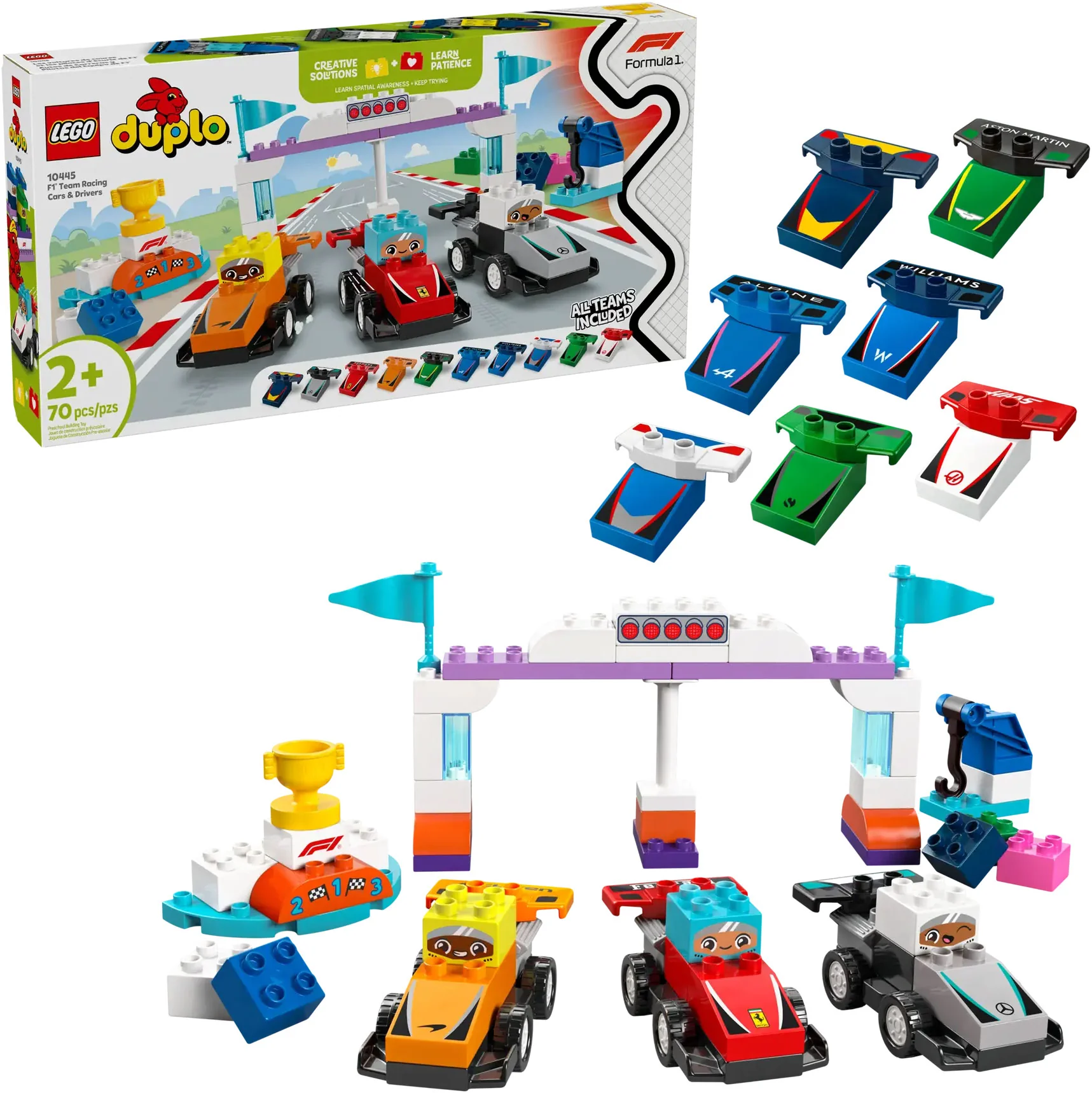 LEGO Pretekárske autá a šoféri tímu F1 10445 