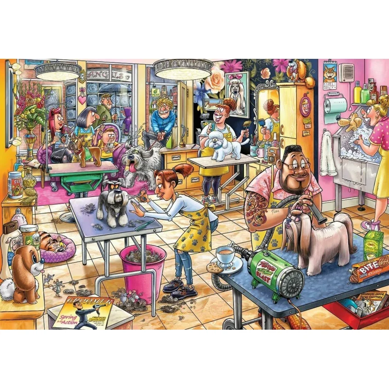 Jumbo Wasgij Puzzle - Pooch Parlor 1000 dielikov