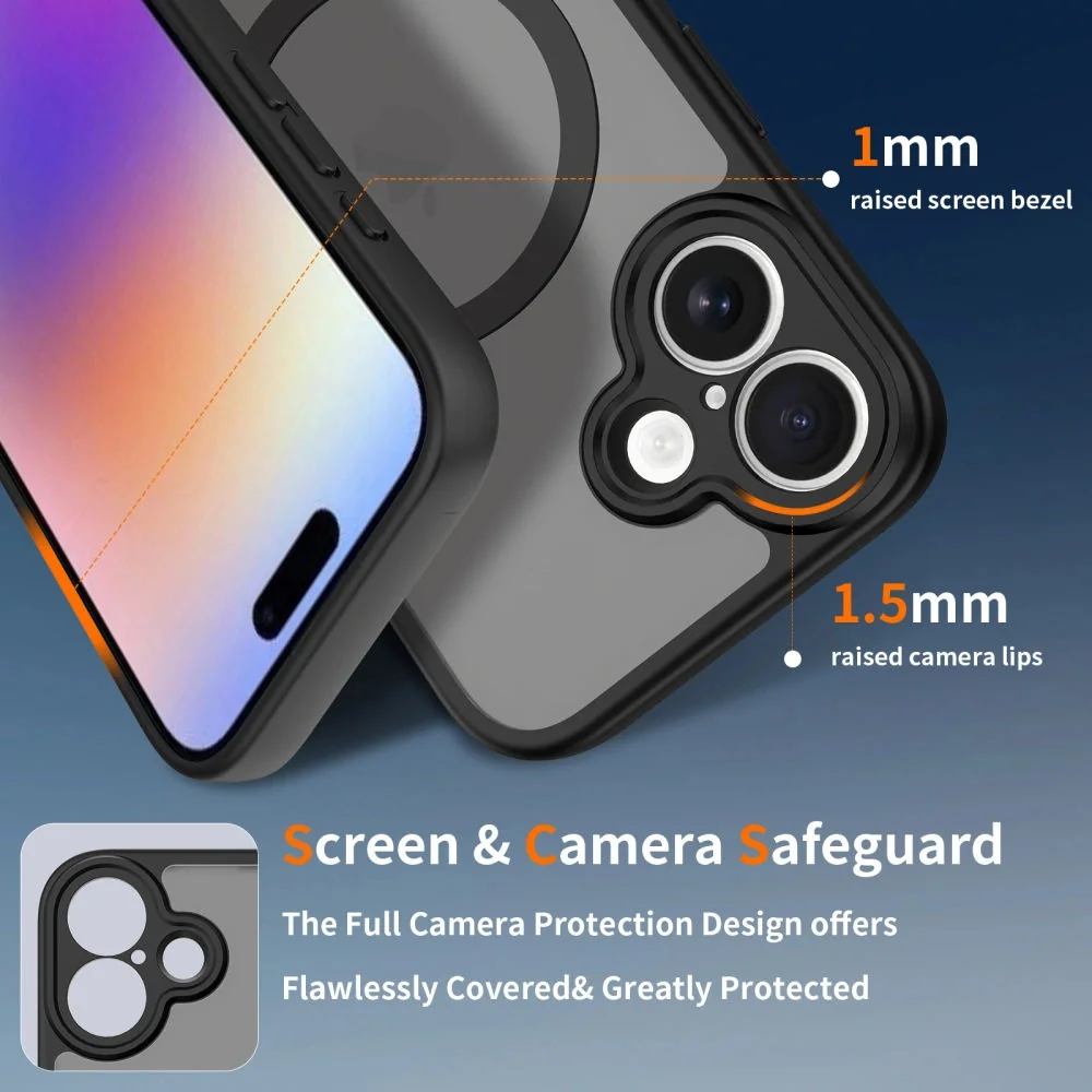 Tech-Protect BasicMag MagSafe kryt na iPhone 17, čierny