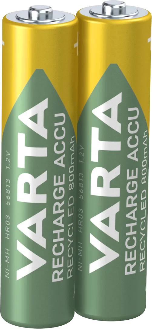 Varta Recharge Accu Recycled 2 AAA 800 mAh R2U 1×1 ks, alkalická baterka