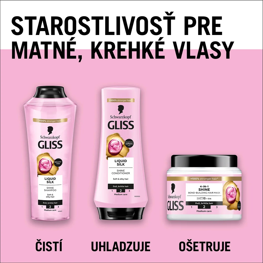 Schwarzkopf Gliss Liquid Silk regeneračný kondicionér na vlasy 200 ml