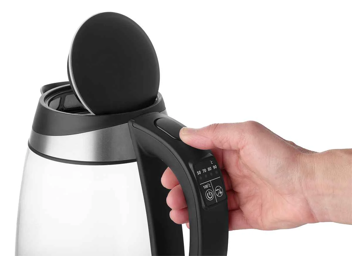 Concept RK4120 Rýchlovarná kanvica sklenená 1,7 l s nastavením teplôt 1×1 ks, rýchlovarná kanvica