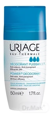URIAGE Power3 Antiperspirant, 50ml 1×50 ml, antiperspirant