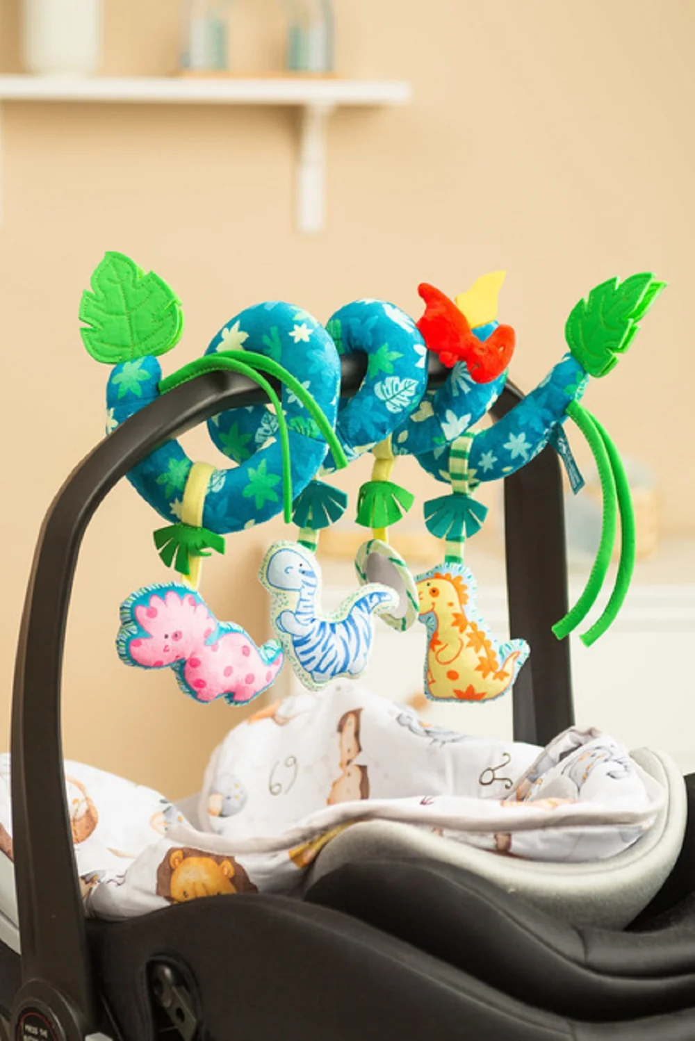 Edukačná, kontrastná špirála Colorful - Dino