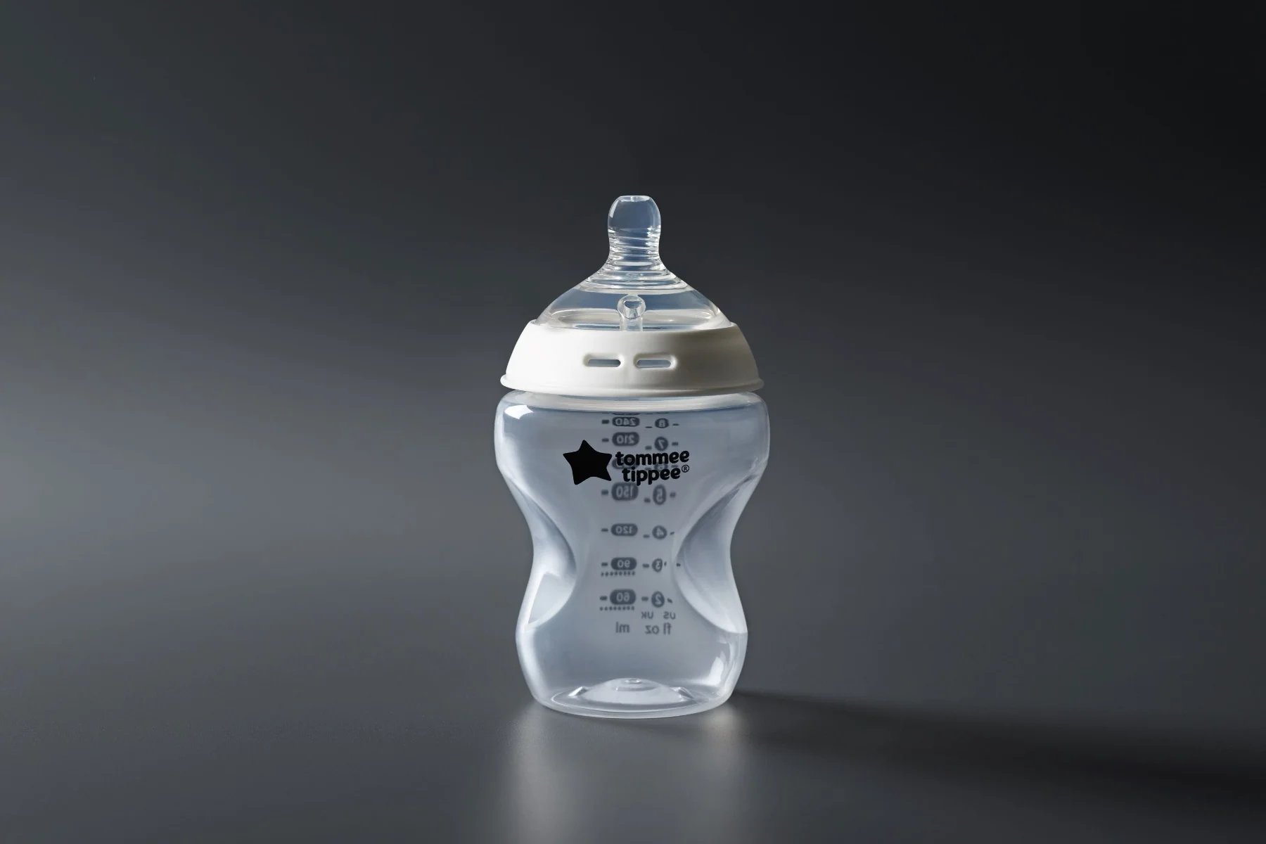 Tommee Tippee Natural Start Samosterilizačná Dojčenská Fľaša s ANTI-COLIC cumlíkom Stredný Prietok 340 ml 3m+, 2 ks 1×2 ks, dojčenská fľaša
