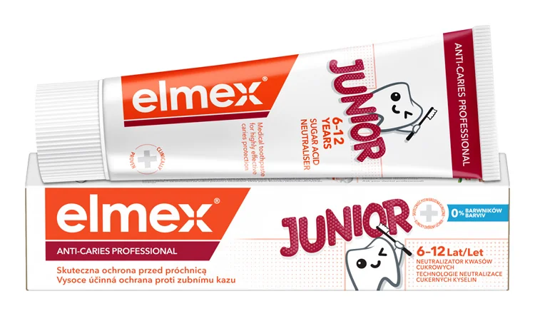 ELMEX ACP JUNIOR zubná pasta 75ML 1×75 ml, detská zubná pasta