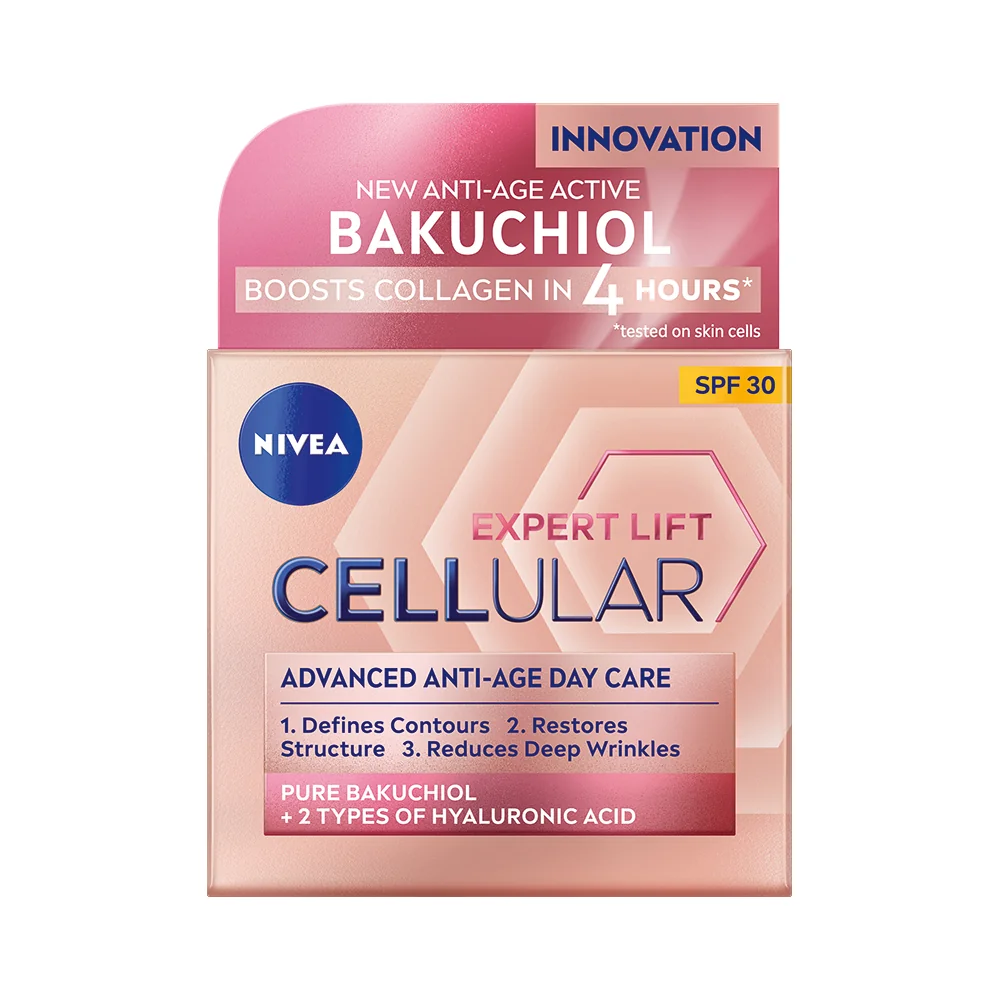 NIVEA Remodelačný denný krém Cellular Expert Lift OF 30, 50 ml 1×50 ml, remodelačný denný krém