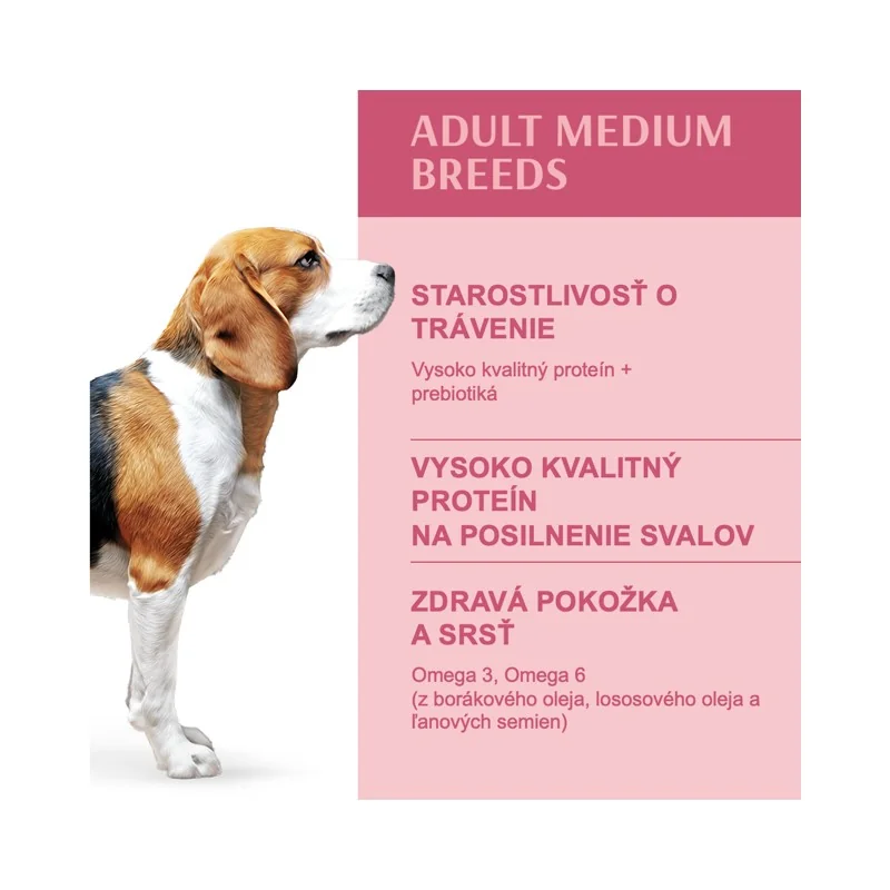 OPTIMEAL™ Superpremium pre dospelých psov stredných plemien - morka 4 kg (5513)