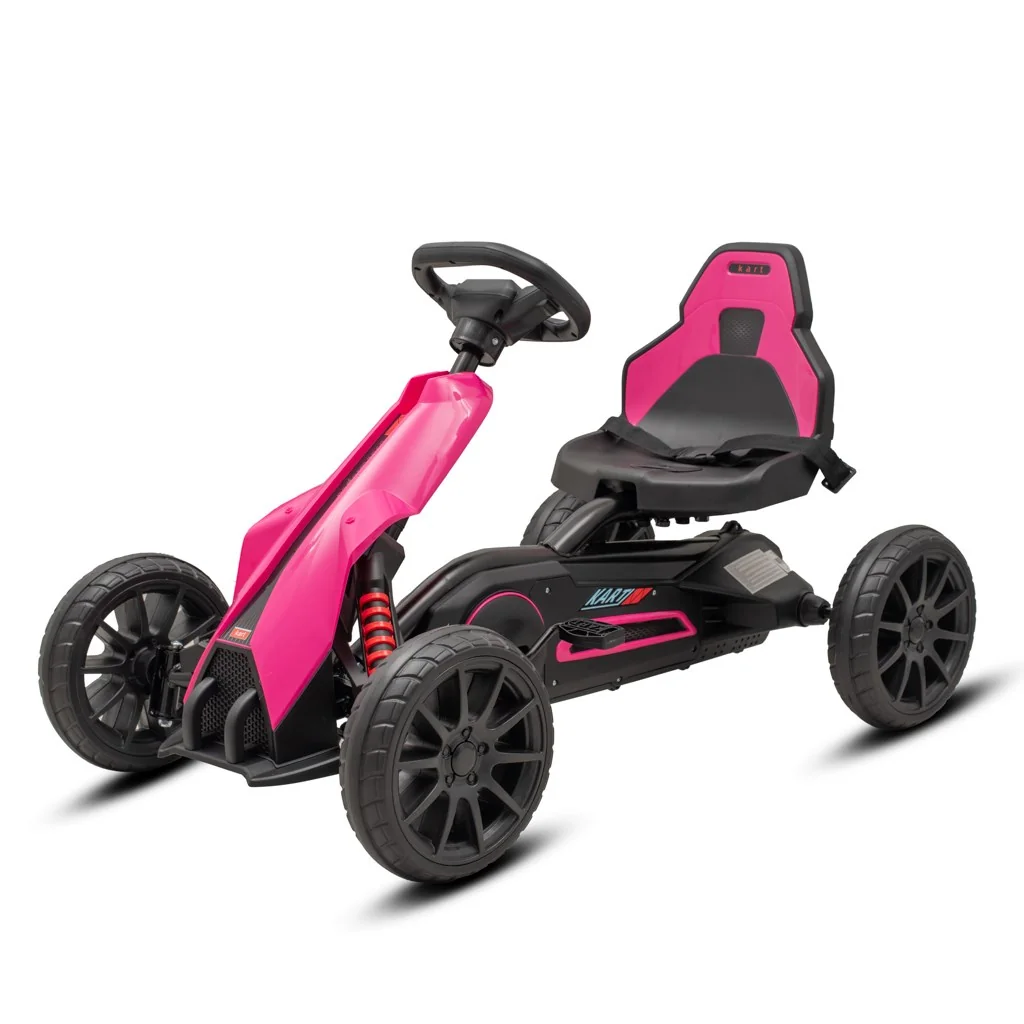 Detská šliapacia motokára Go-kart Speedster ružová