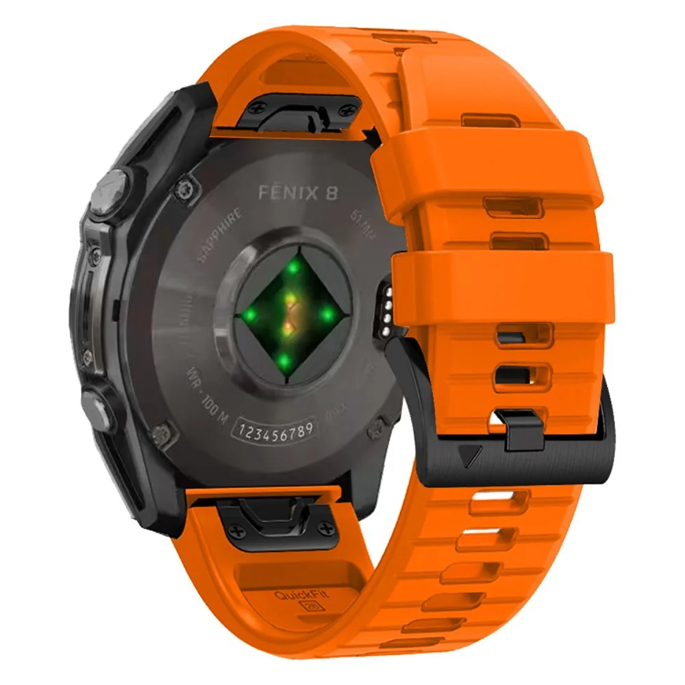Tech-Protect Silicone Line remienok na Garmin Fenix 5x / 5x Plus / 6x / 6x Pro / 7x / 8 51mm, orange