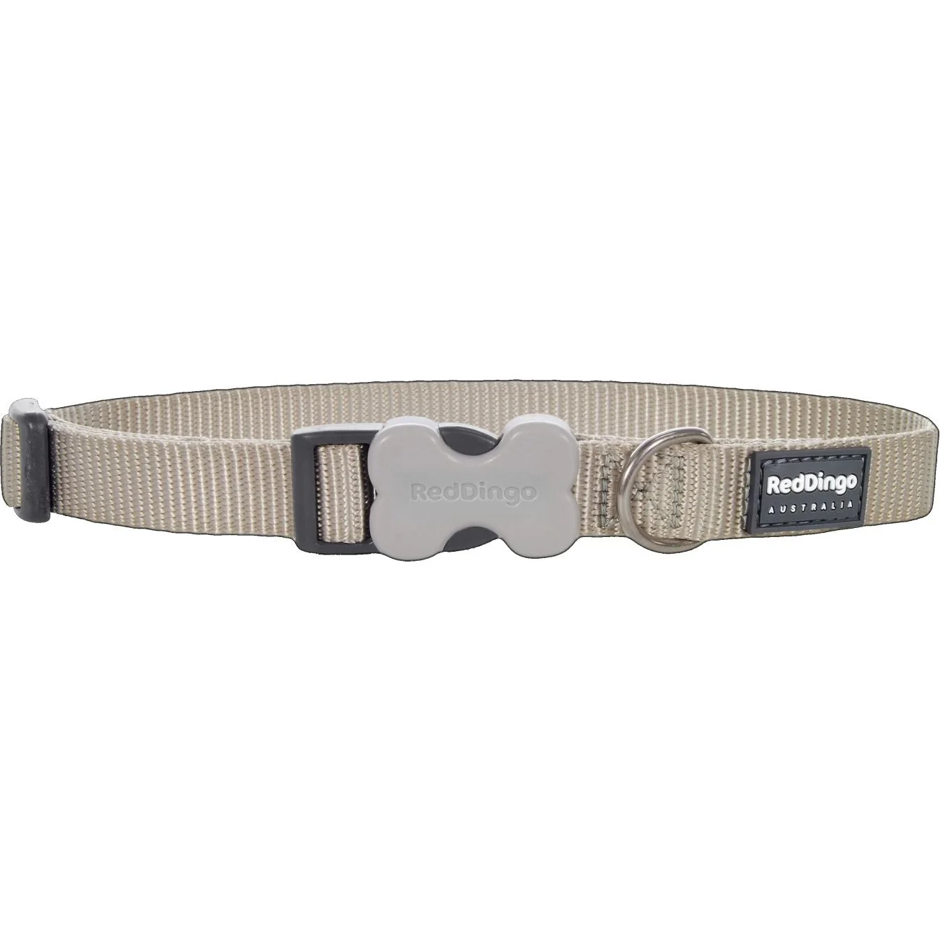 Nylonový obojok Red dingo classic sivý, Veľkosť: L