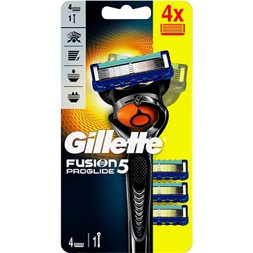 GILLETTE FUSION PROGLIDE STROJCEK + 4 NH 1×1 ks