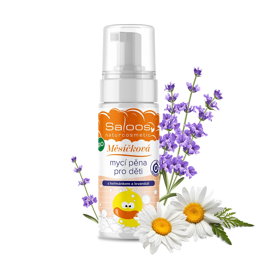 SALOOS Nechtíková detská umývacia pena 1×150 ml, detská umývacia pena
