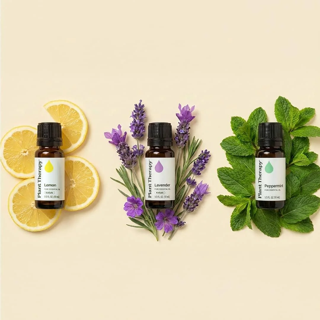 Plant Therapy Trio esenciálnych olejov citrón, levanduľa, mäta 3x10 ml Objem: 30 ml