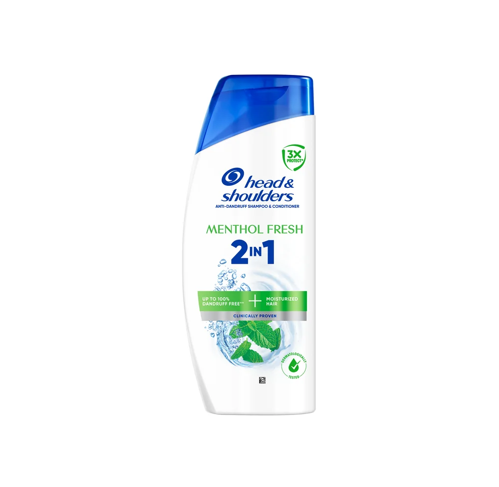 Head&Shoulders Menthol Fresh 2v1 šampón a kondicionér proti lupinám 400 ml