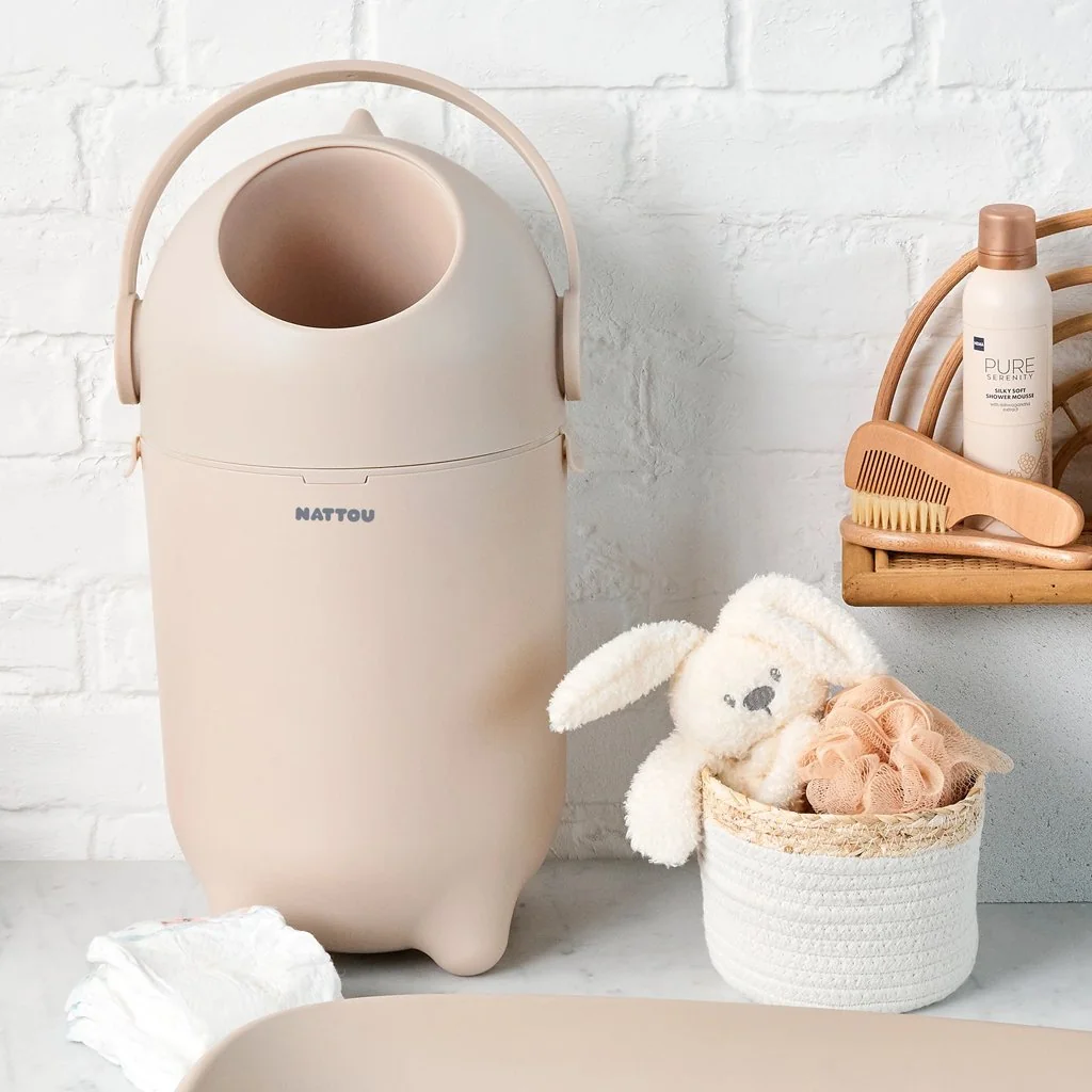 Kôš na plienky Dropy Beige 27 cm, 20l